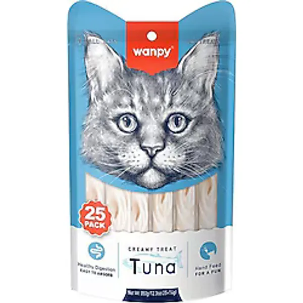 Wanpy Ton Balıklı 25x14 gr Krema Kedi Ödül Maması