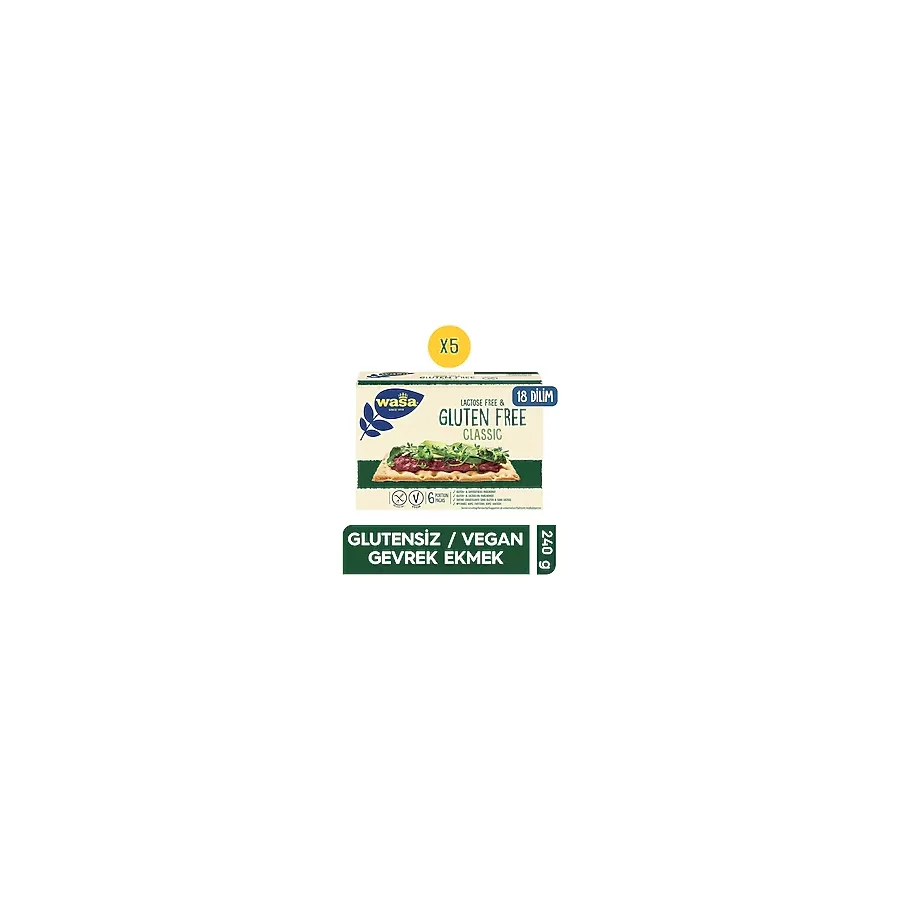 Wasa Crispbread Gluten Free 240 gr 5'li