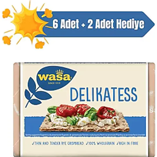 Wasa Gevrek Ekmek Crispbread Delikatess 270 gr 8 Adet