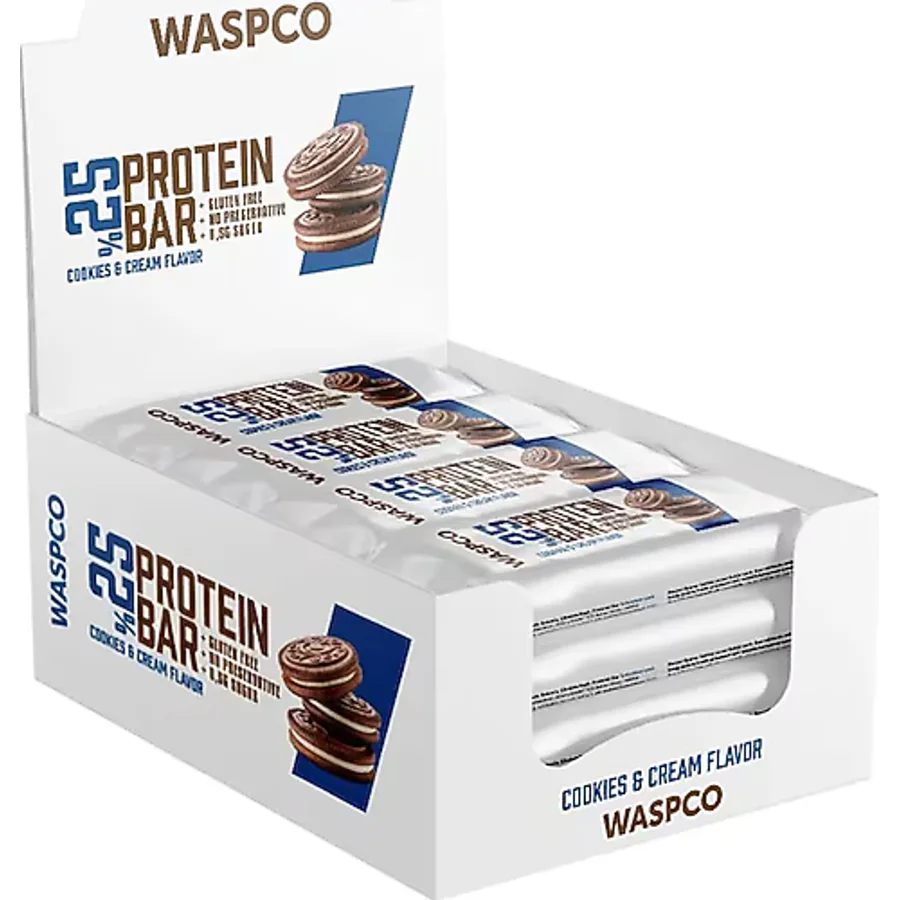 WaspCo Çikolata Kaplı 36 gr 12 Adet Protein Bar