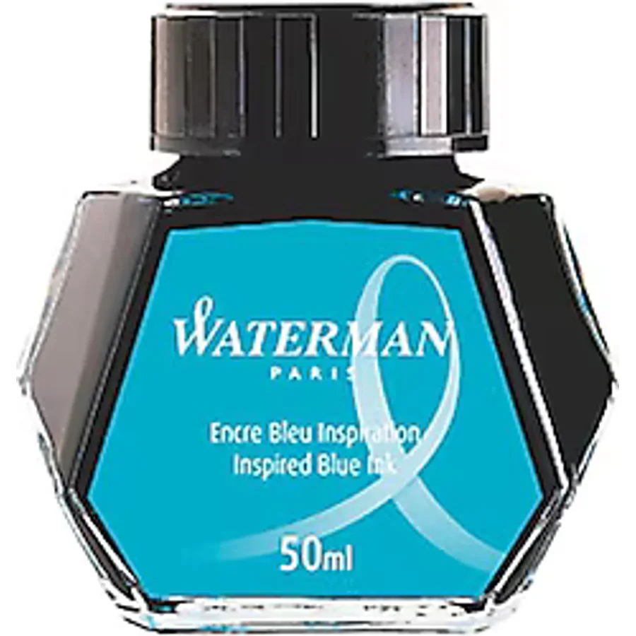 Waterman Cam Şişe 50 ml Deniz Mavi Dolma Kalem Mürekkebi