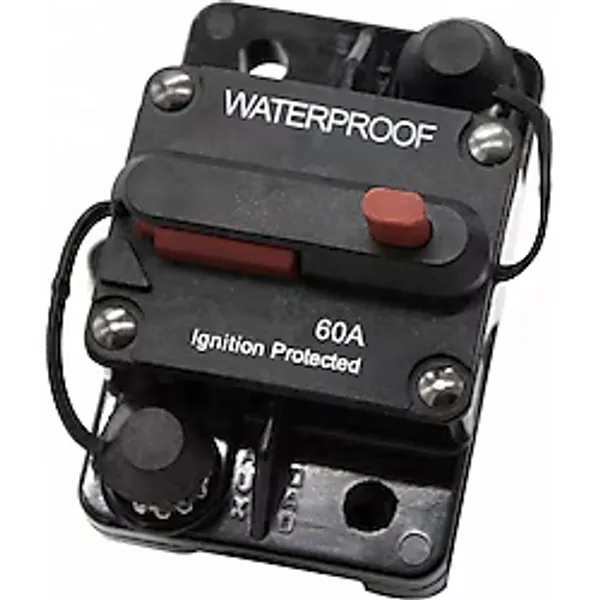 waterproof Obus Karavan Dc Sigorta 60 Amper Waterproof Otomatik Sigorta