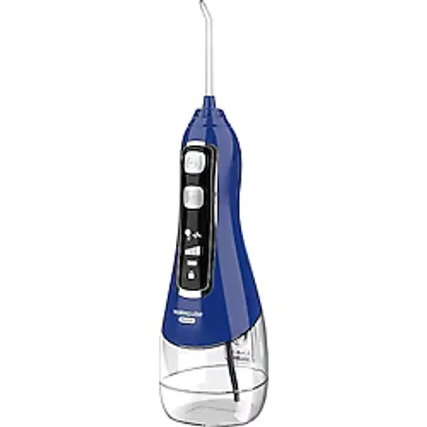 Waterpulse V580 Taşınabilir Şarjlı Ağız Duşu - 5 Basınç Modlu Diş ve Protez Temizleyici - Diş Eti Masaj Fonksiyonlu IPX7 Su Geçirmez (Mavi)