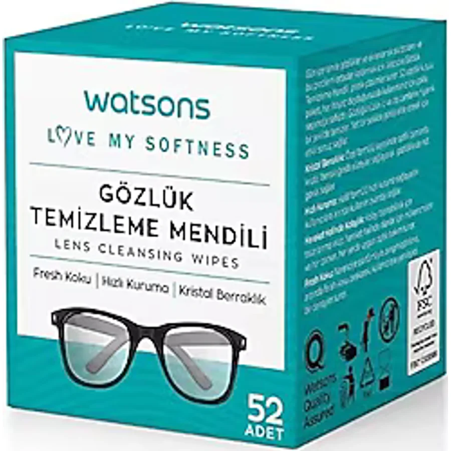 Watsons 52'li Gözlük Temizleme Mendili