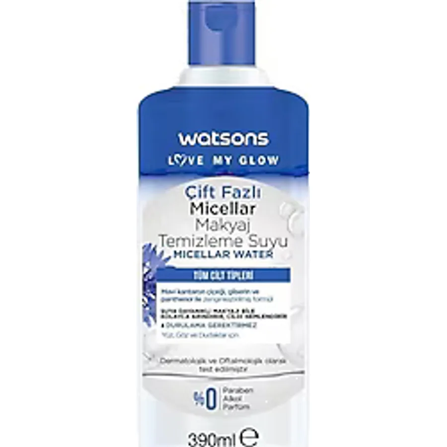 Watsons Çift Fazlı Micellar 390 ml Makyaj Temizleme Suyu