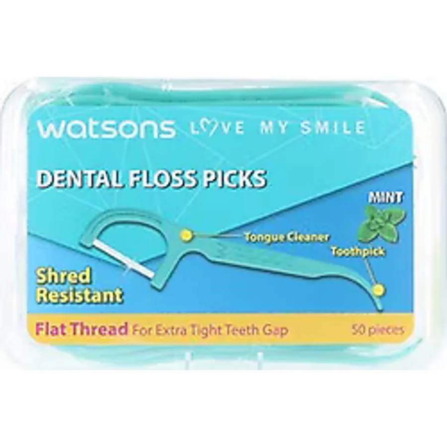 Watsons Floss Picks Nane Aromalı 50'li Kürdanlı Diş İpi