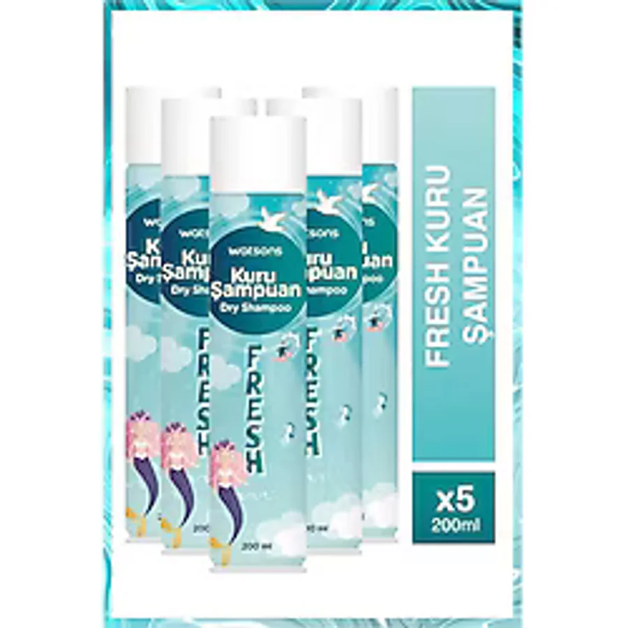 Watsons Fresh 200 ml 5 Adet Kuru Şampuan