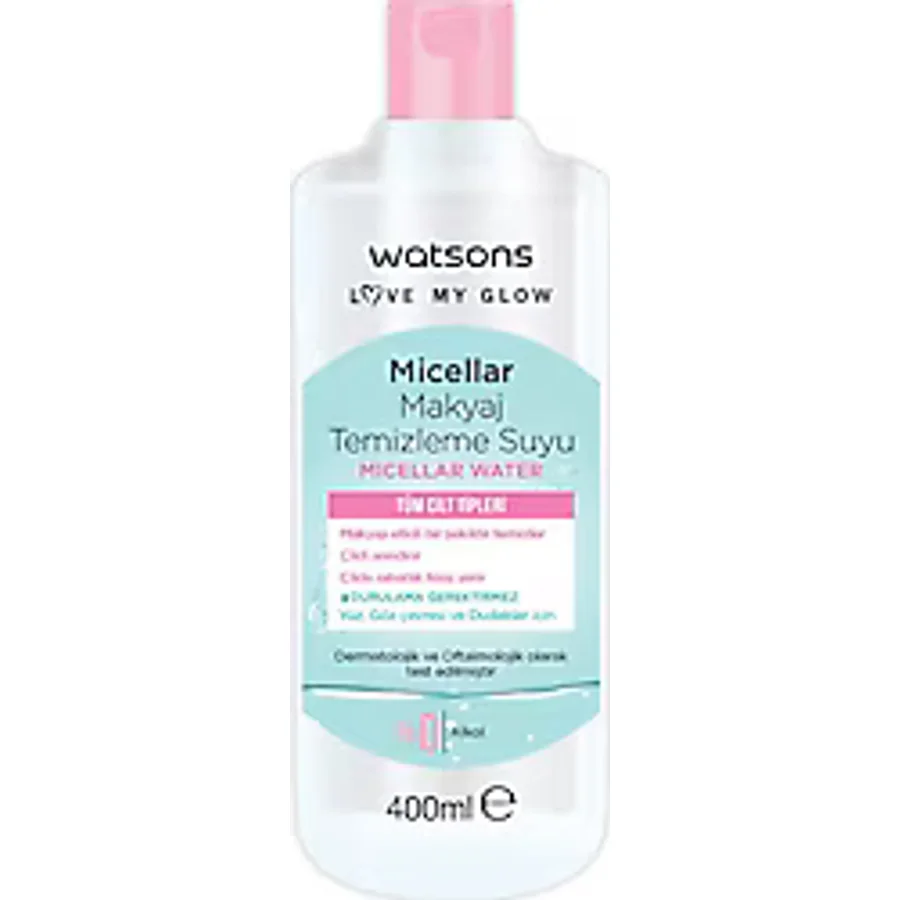 Watsons Micellar Tüm Cilt Tipleri için 400 ml Makyaj Temizleme Suyu