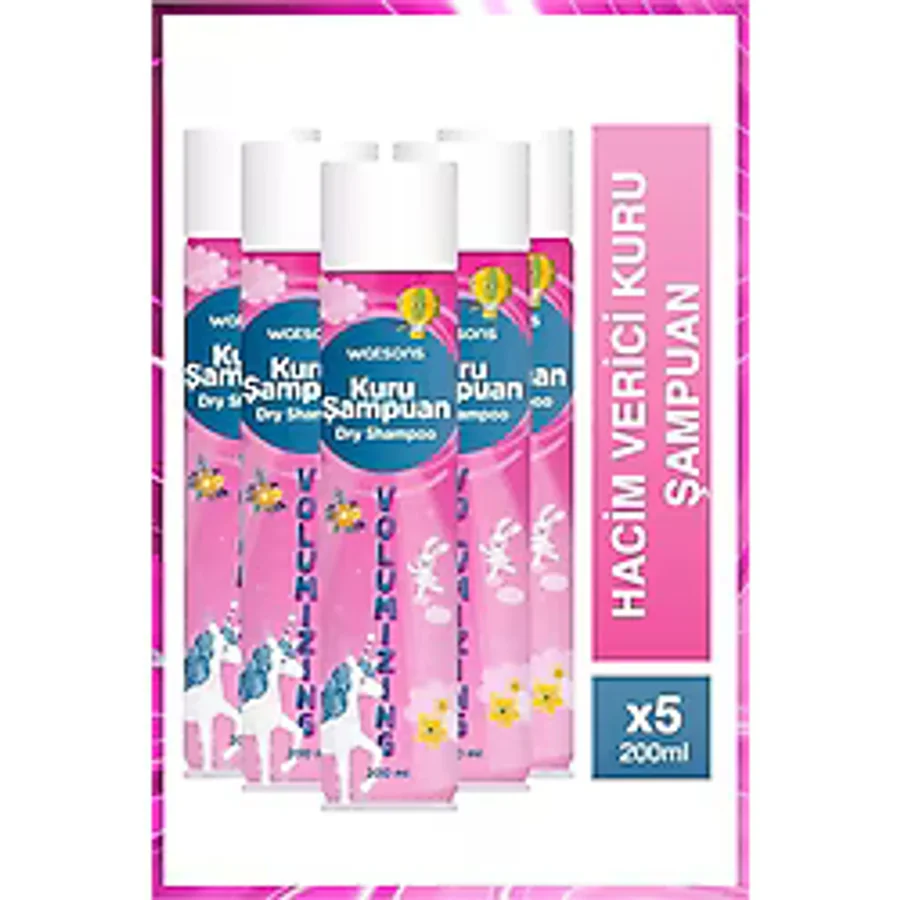Watsons Volumizing 200 ml 5 Adet Kuru Şampuan