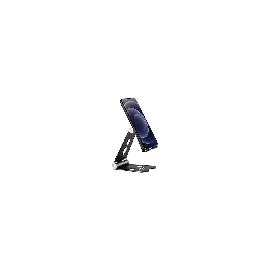 Wayona Masaüstü Alüminyum Mobil Stant, Ayarlanabilir Çok Açılı, Katlanabilir/Tutucu Dock Standı, Akıllı Telefonlar, Tabletler Ve Ipad İçin, Mobil Stant, Siyah