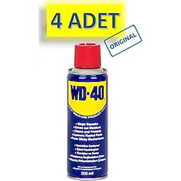 WD-40 Yağlayıcı ve Pas Sökücü 4'lü 200 ml