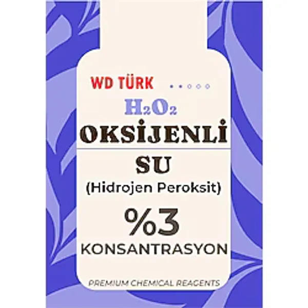 Wd Türk Wd Türk 2 Adet Oksijenli Su Hidrojen Peroksit %3 Perhidrol 100 Ml