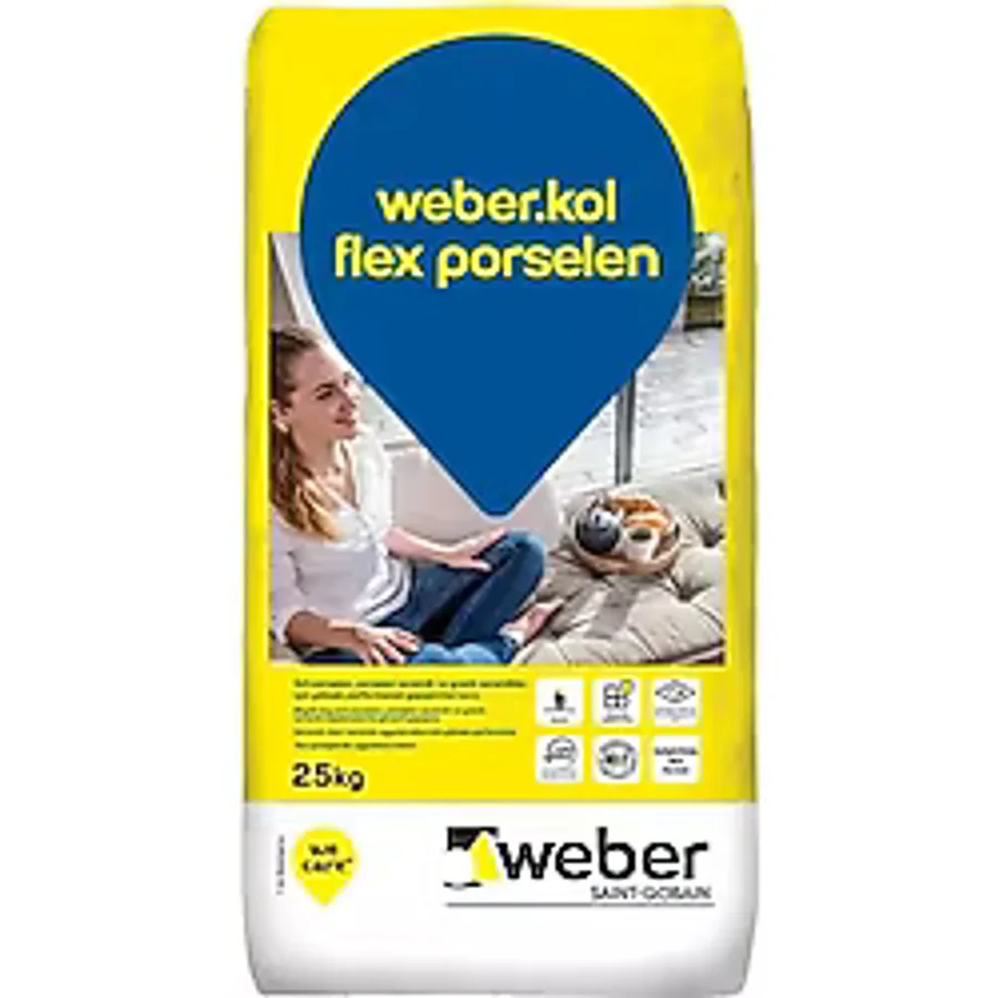 Weber Kol Flex Porselen 25 kg Beyaz