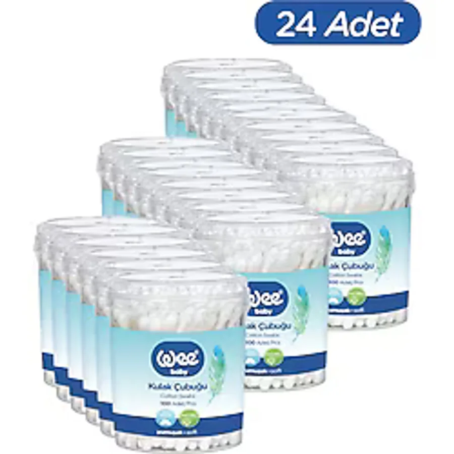 Wee Baby 100'lü Bebek Kulak Çubuğu (100x24 2400 Adet)