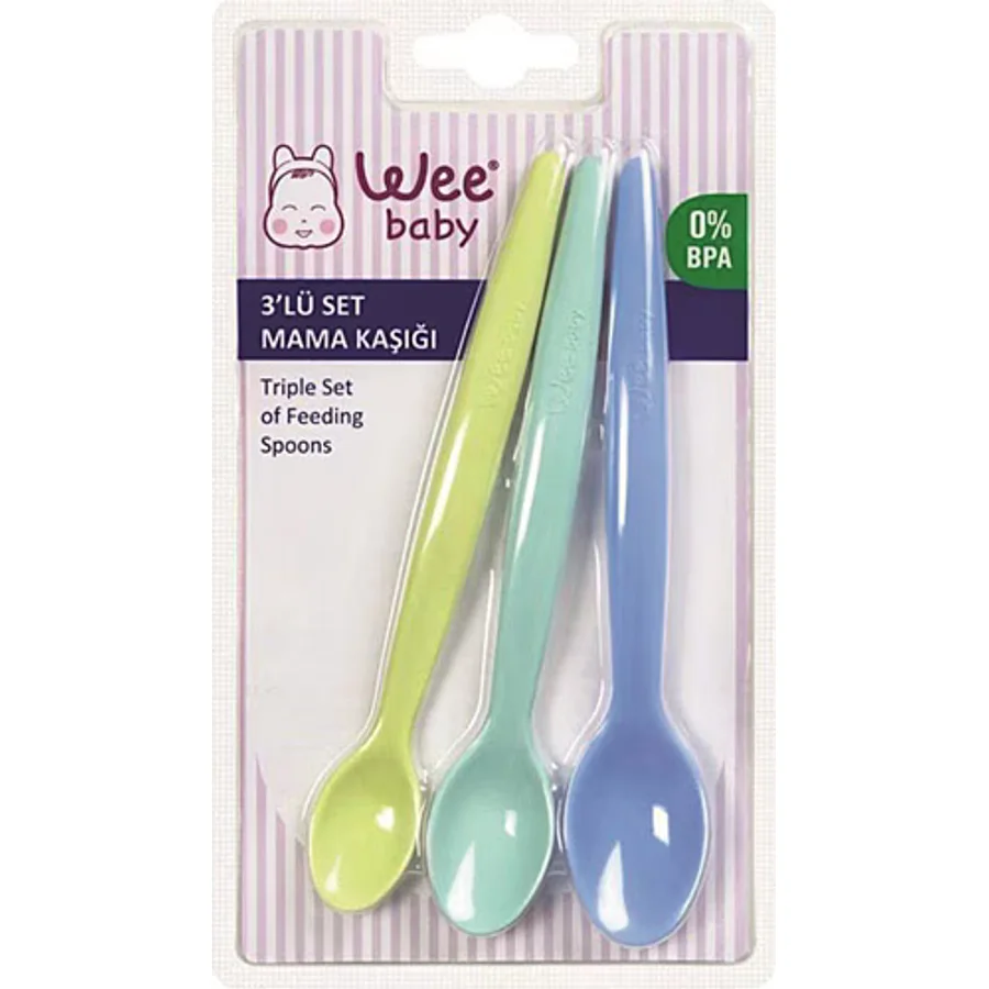 Wee Baby 123 3'lü Set Mama Kaşığı