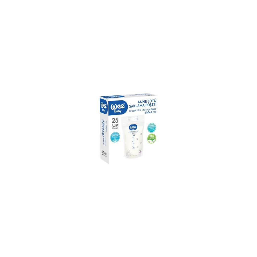 Wee Baby 25'li Süt Saklama Poşeti
