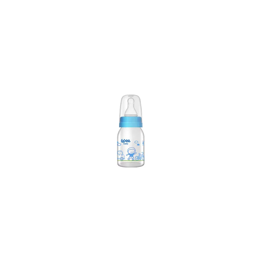 Wee Baby 877 Klasik Cam Biberon 125 ml Mavi