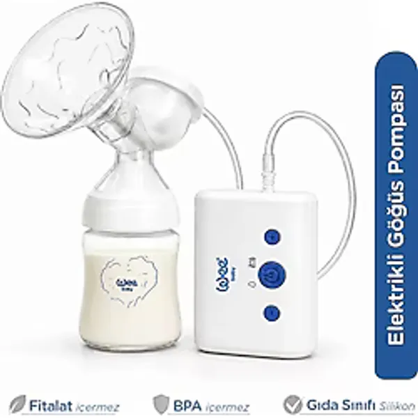 Wee Baby Elektrikli Göğüs Pompası Tekli Süt Sağma Makinesi (Full Silikon Kalkan)