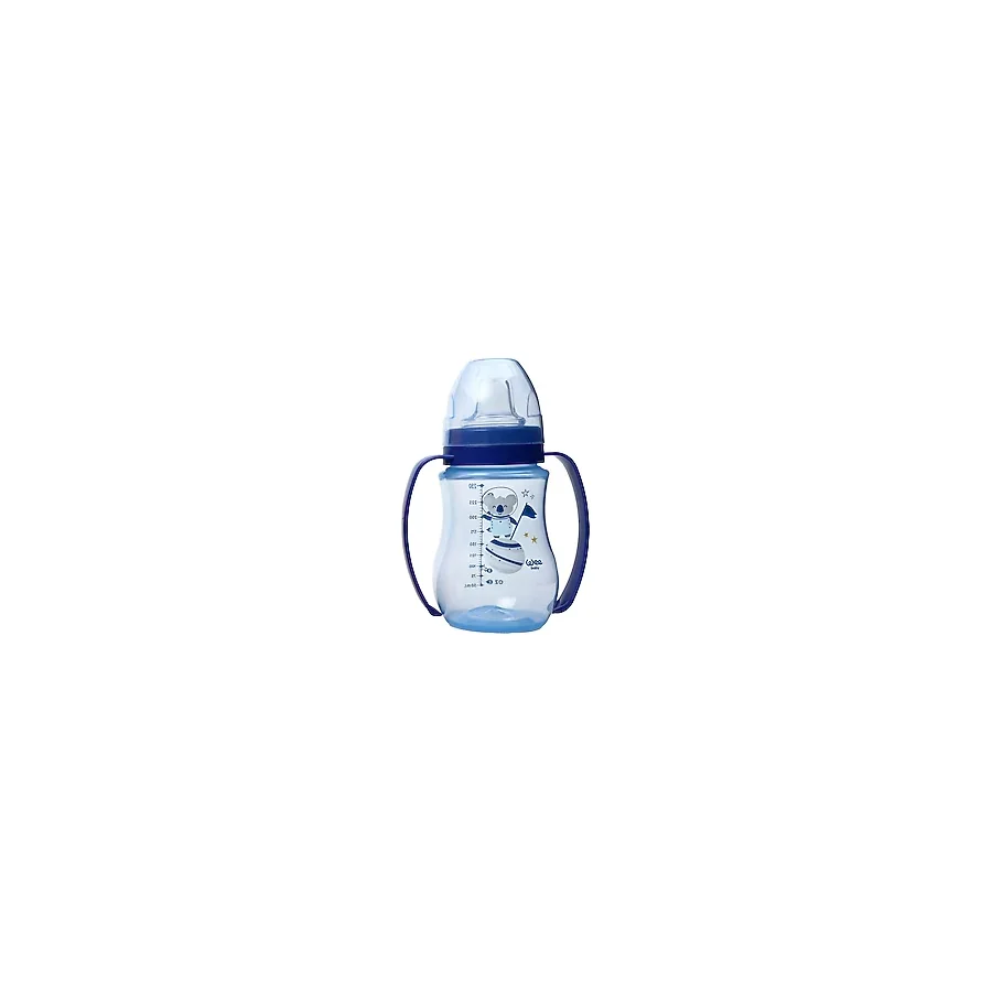 Wee Baby Galaxy Kulplu Alıştırma Bardağı Bebek Suluk 250 Ml 6+ Ay Mavi