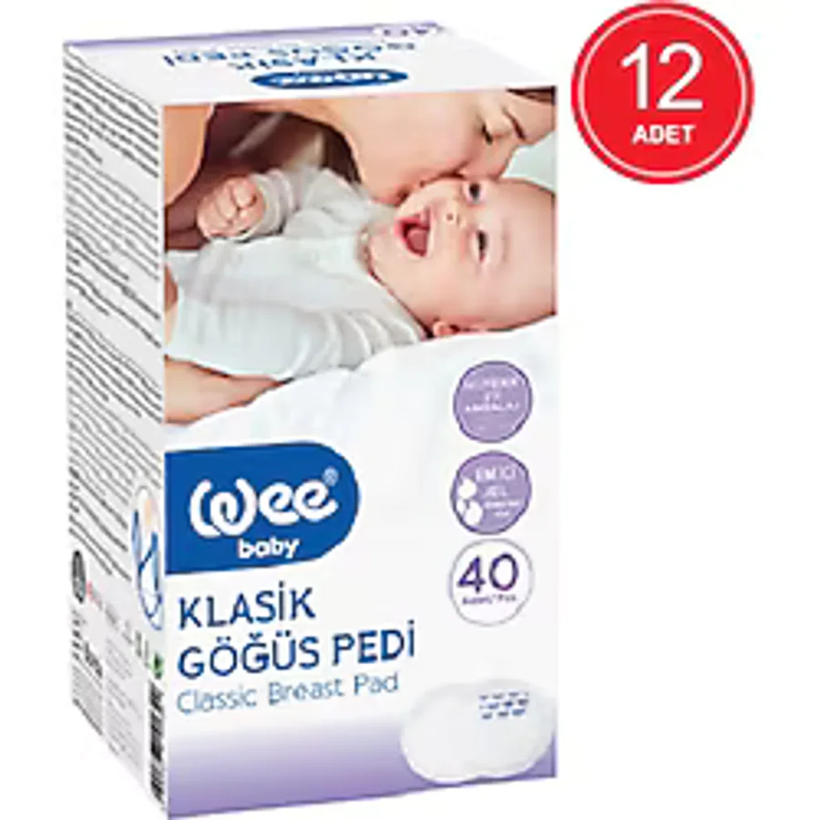 Wee Baby Klasik 40'lı 12 Paket Göğüs Pedi