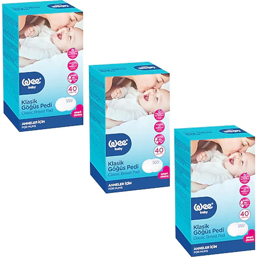 Wee Baby Klasik 40'lı 3 Paket Göğüs Pedi