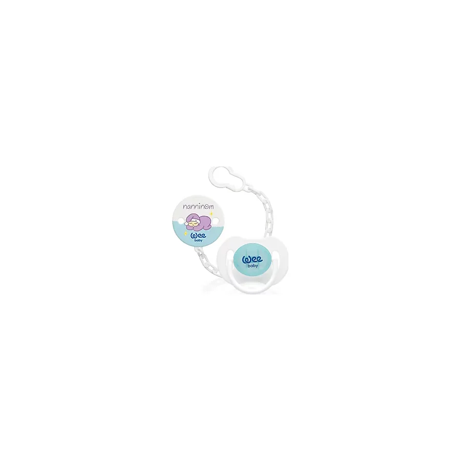 Wee Baby Nanninom Gece Emziği ve Emzik Askısı Seti