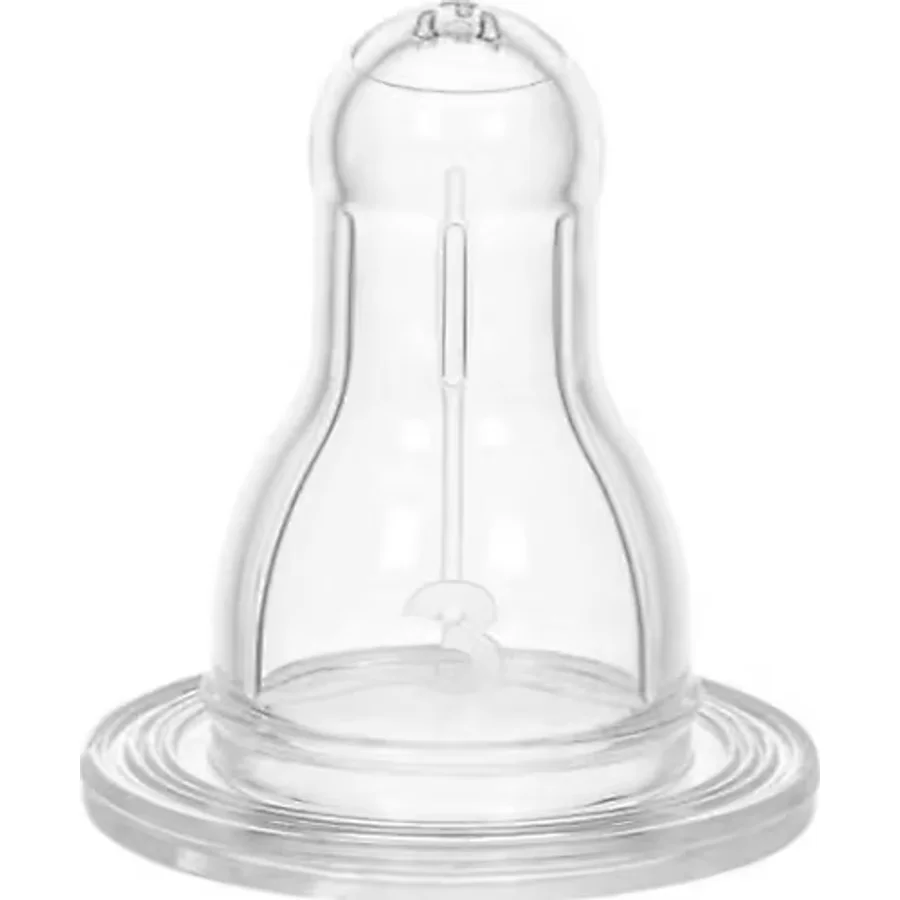 Wee baby silikon yoğun akış biberon emziği no.3
