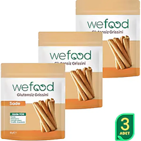 Wefood Glutensiz Grissini Sade 40 G 3'lü