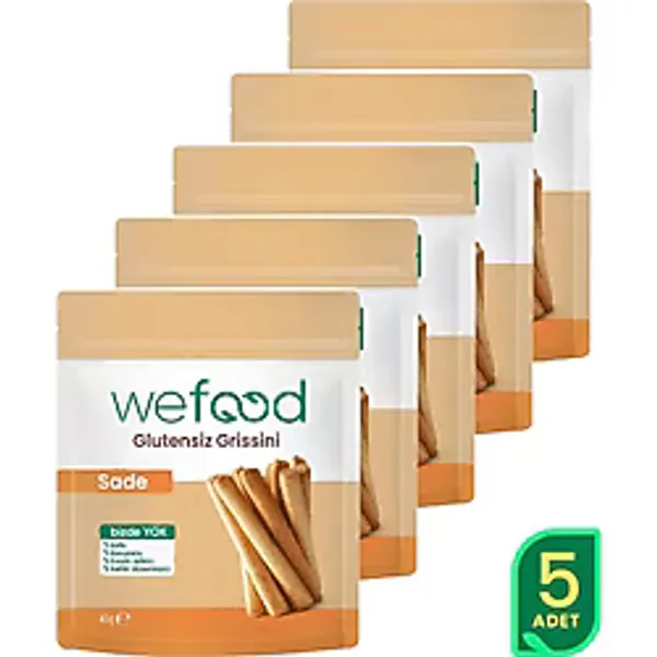 Wefood Glutensiz Grissini Sade 40 g 5'li