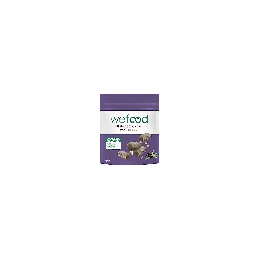 Wefood Glutensiz Zeytinli Kekikli Kraker 40 gr