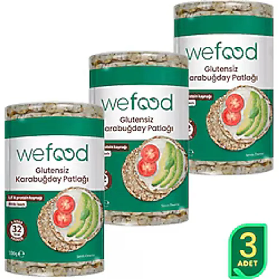 Wefood Karabuğday Patlağı 100 gr 3'lü