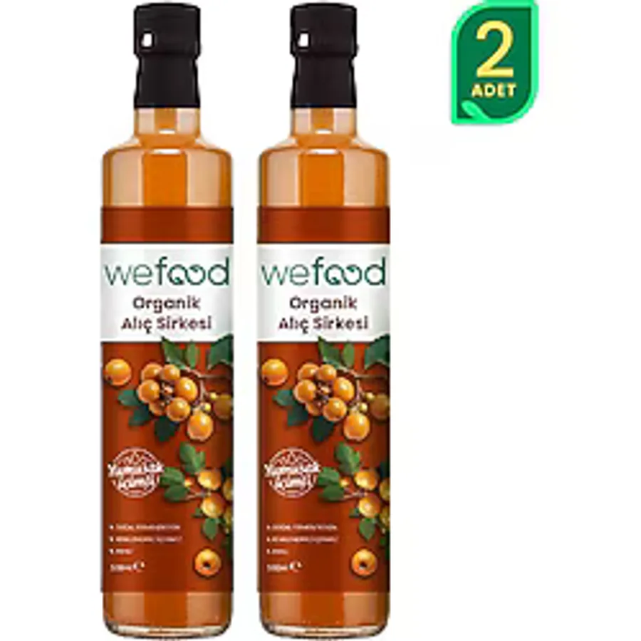 Wefood Organik Alıç Sirkesi 500 ml 2'li