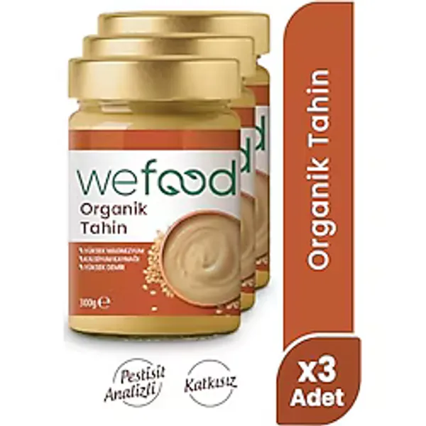 Wefood Organik Tahin 300 gr 3'lü