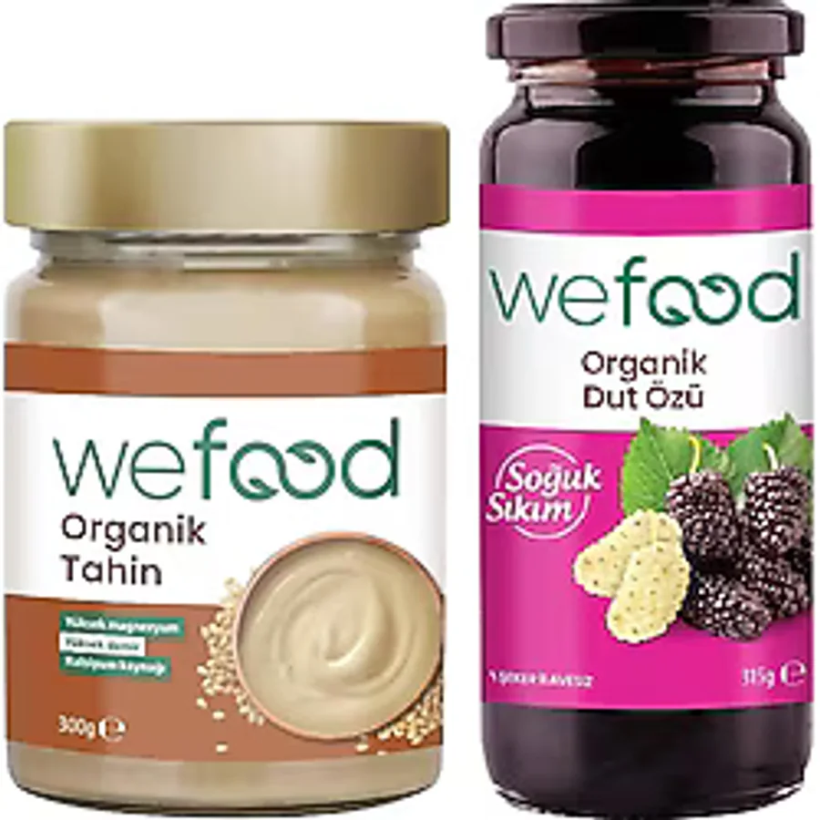 Wefood Organik Tahin 300 gr + Organik Dut Özü 315 gr