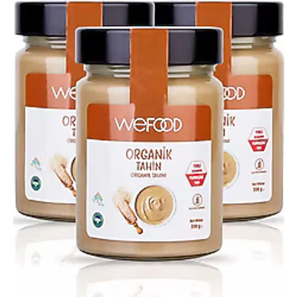 Wefood Organik Yerli Susam Tahin 300 gr 3'lü