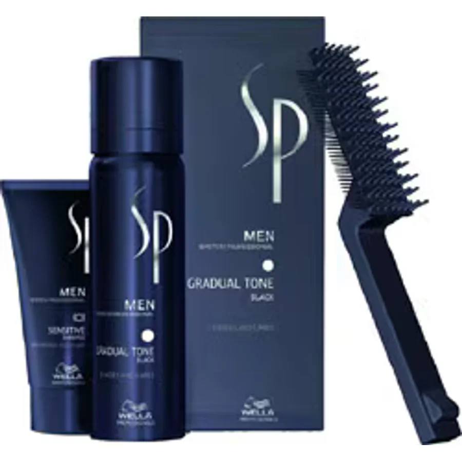 Wella Men Gradual Tone 60 ml 2 Adet Siyah Köpük Erkek Saç Boyası Bakım Seti
