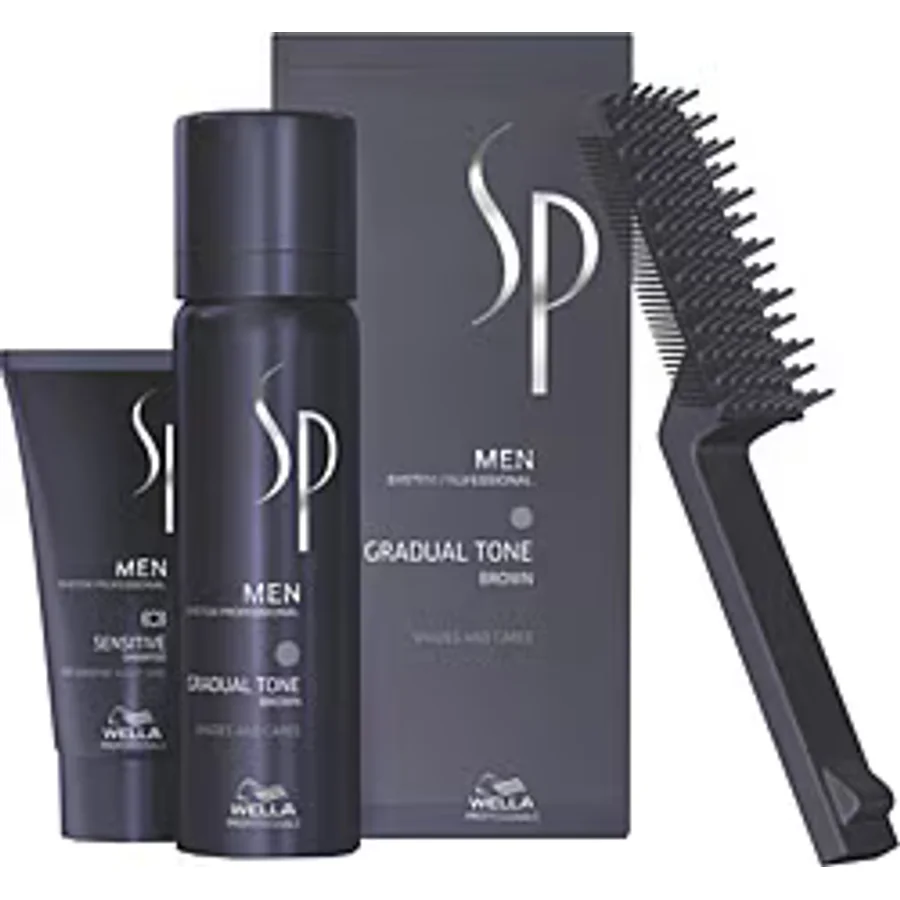 Wella Men Gradual Tone 60 ml Kahverengi Köpük Erkek Saç Boyası Bakım Seti