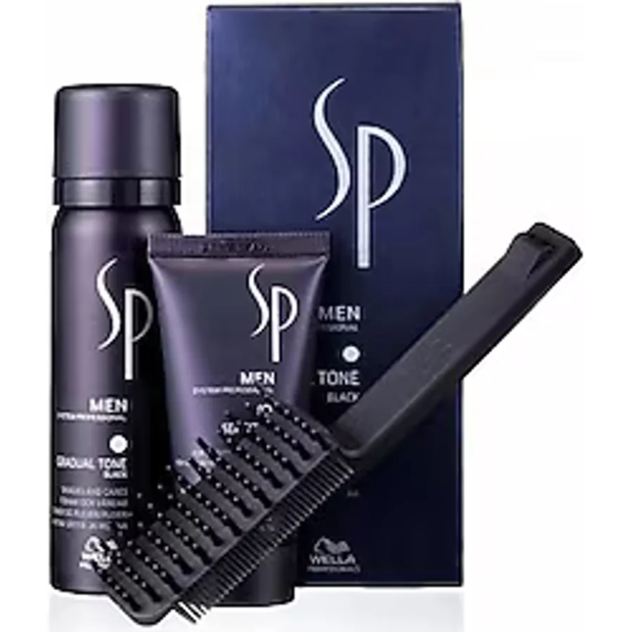 Wella Men Gradual Tone 60 ml Siyah Köpük Erkek Saç Boyası Bakım Seti