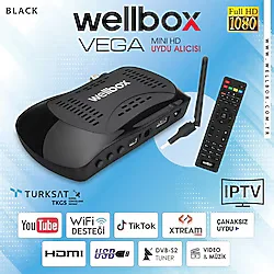 Wellbox Wi-Fi Youtube I P T V Özellikli Çanaklı Çanaksızfull Hd Uydu Alıcısı