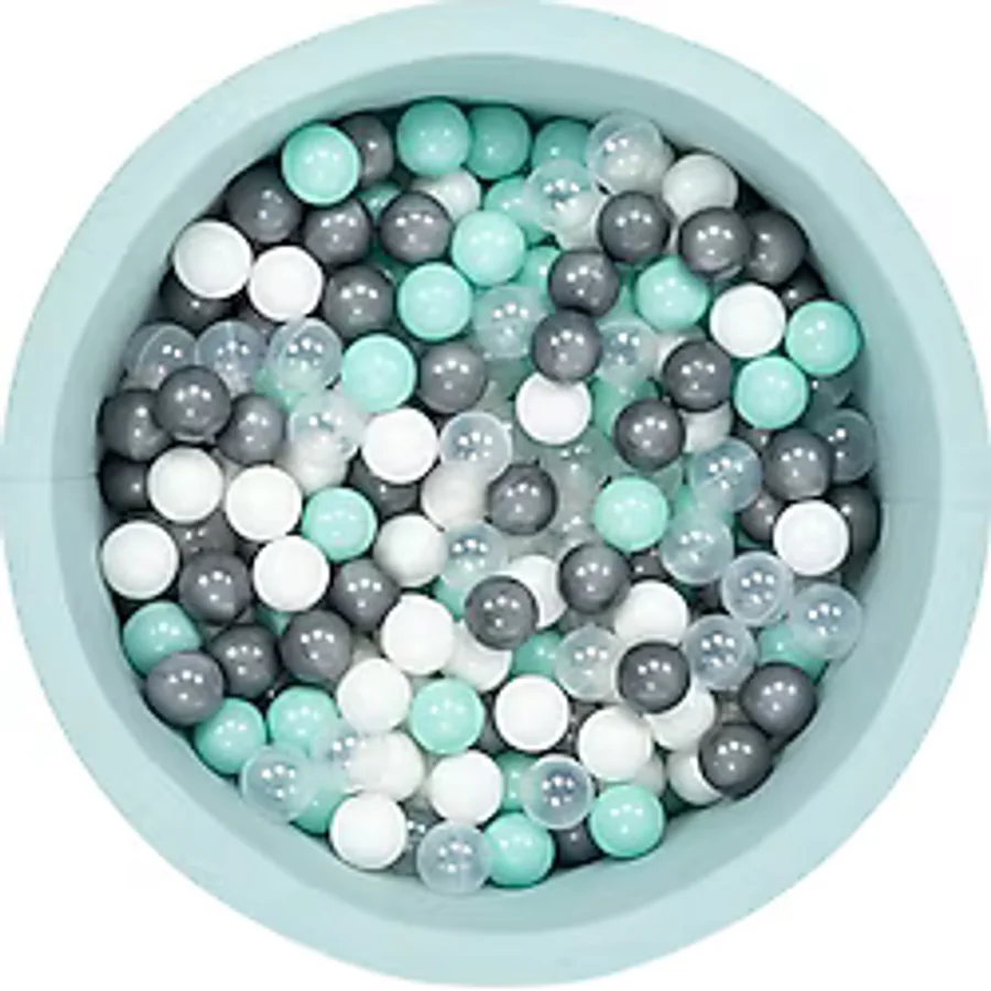 Wellgro Bubble Pop Mint Top Havuzu-Mint/beyaz/şeffaf/gri Toplu - Mavi