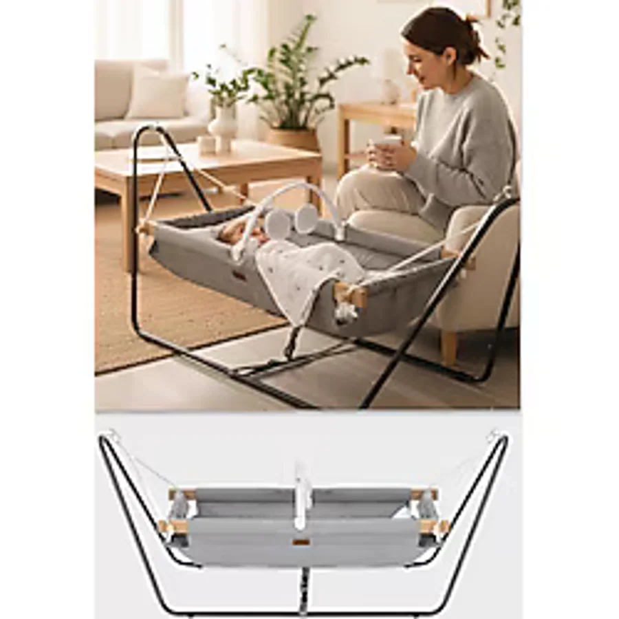 Wellgro Cozy Nest Hamak Beşik Gri, Anne Yanı Bebek Hamağı