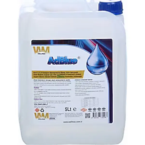 Wellmax Adblue by İGSAŞ 5 Lt SCR Sıvısı - ISO 22241 Sertifikalı Yakıt Katkısı Pratik Dolum Aparatlı