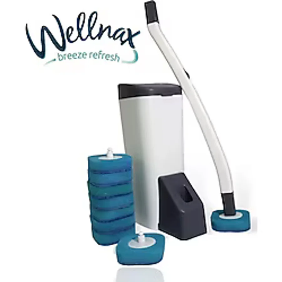 Wellnax Breeze Refresh Kullan At Süngerli ve Deterjanlı Tuvalet Fırçası