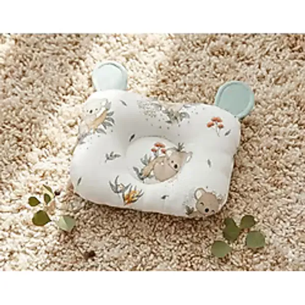 Wenaris 0-12 Ay Ortopedik Yastık Düz Kafa Yastığı Yenidoğan Bebek Yastık - 40 x 25 cm - Yeşil
