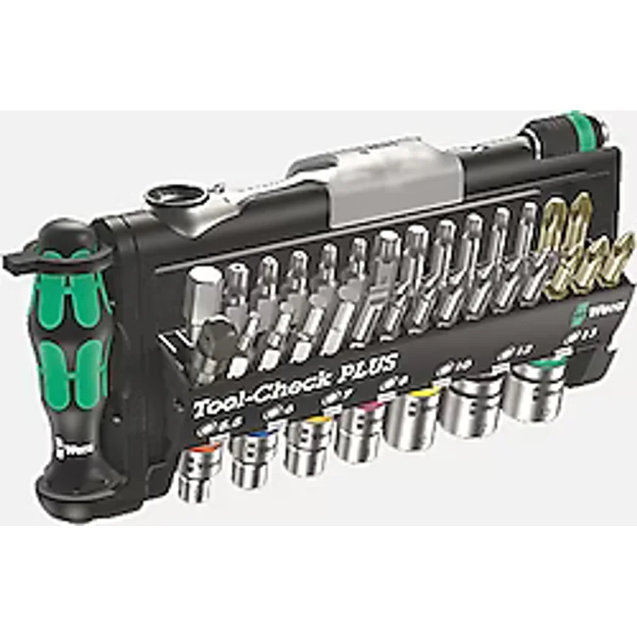 Wera 05056490001 Check Plus Lokmalı Cırcır Kollu Bits Set