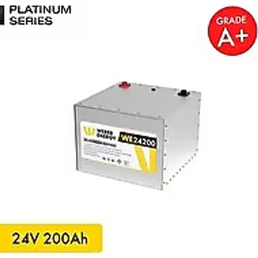 WERER ENERGY 24V 200Ah LiFePO4 Platinum Series Bluetooth'lu Lityum Demir Fosfat Akü
