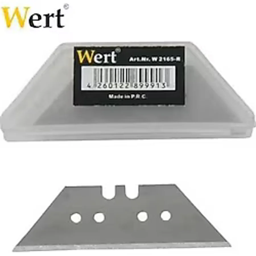 Wert 2165-R Cam Kaziyici Hali Maket Bicagi Yedegi 10 Lu Paket