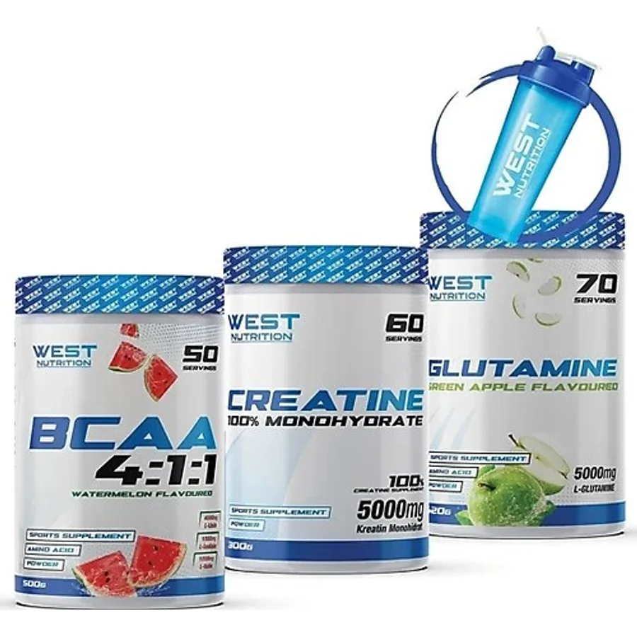 West Nutrition Bcaa L-glutamin Kreatin Monohidrat Paketi