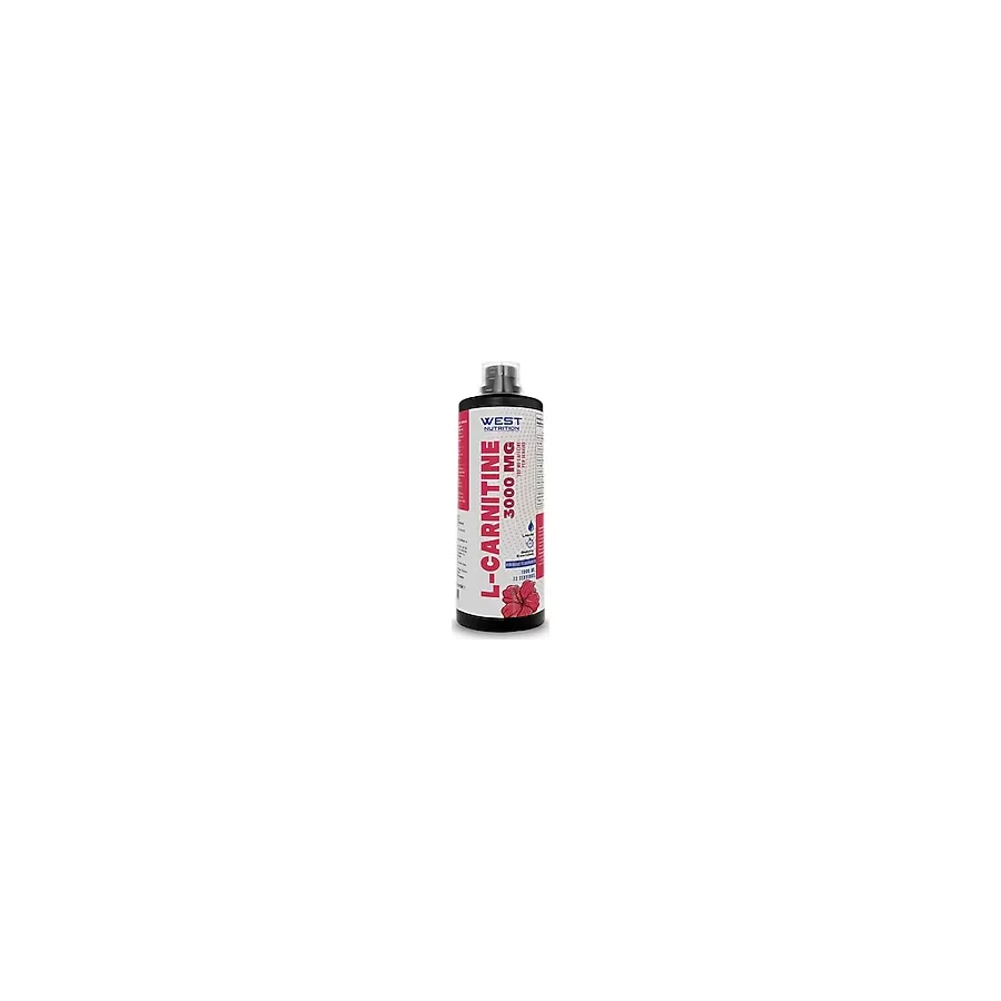 West Nutrition L-Karnitin ( L-Carnitine) 3000 Mg 1000 Ml 33 Servis Hibiskus Aromalı