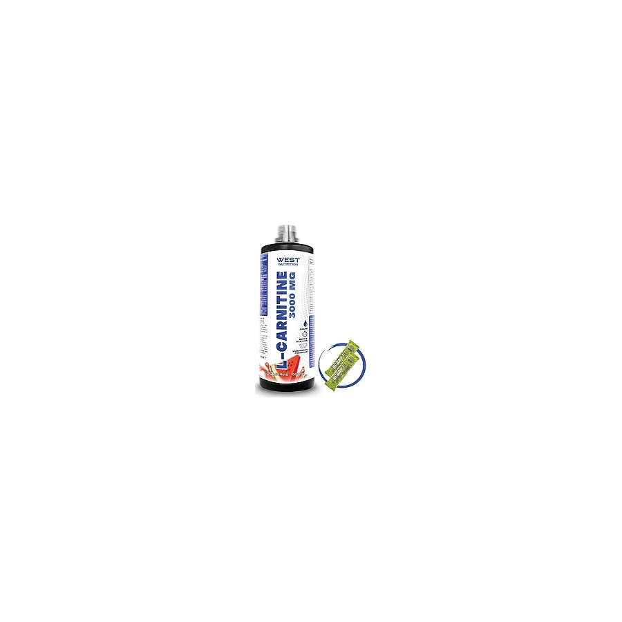 West Nutrition L-Karnitin ( L-Carnitine) 3000 Mg 1000 Ml 33 Servis Karpuz Aromalı